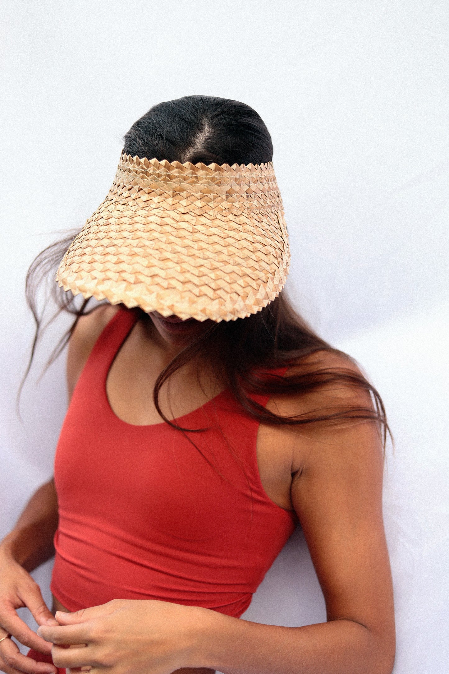 Faux Lauhala Visor