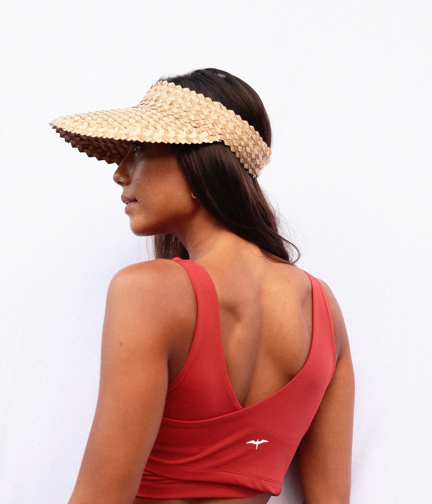Faux Lauhala Visor